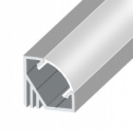 изображение ЛПУ17 — LED алюминиевый профиль 17×17 мм, серебро