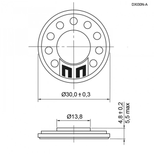 Схема DXI30N-A 1W 50ohm