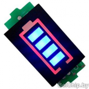 Изображение IND-LI37-3 / индикатор заряда Li-Ion аккумулятора 11.1-12.6V