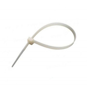 Изображение Хомут-стяжка кабельная нейлоновая 150 x2,5 мм, белая, упаковка 100 шт. / 07-0150