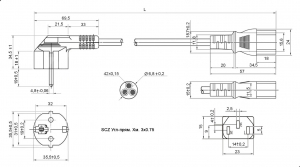 Схема SCZ Угл-прям. 3м. 3х0.75
