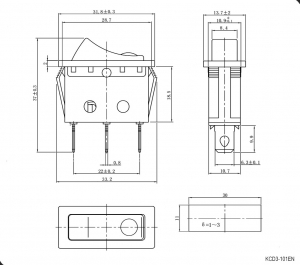 Схема KCD3-101EN-B/3P on-off