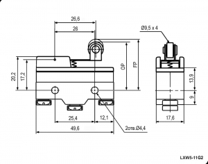 Схема Z-15GW22-B 15A/250VAC