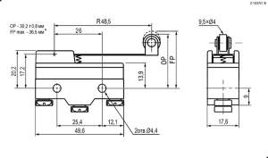 Схема Z-15GW2-B 15A/250VA