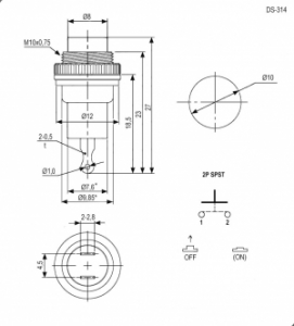 Схема DS-314 OFF-(ON)