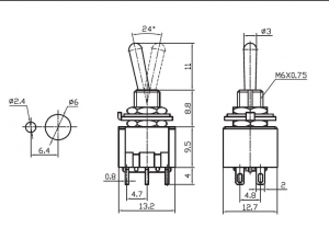 Схема MTS-203 on-off-on