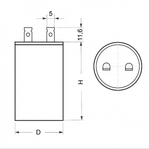 Схема CD60 500uF 300V