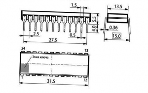 Схема КР556РТ7А