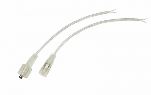 Изображение Соединительный кабель (2pin) герметичный (IP67) 2х0.35мм² прозрачный REXANT