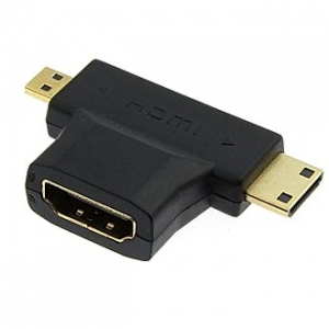 Изображение HDMI F to Mini HDMI + Micro HDMI