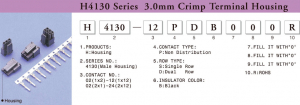 доп. изображение H4130-12PDB000R 3.0mm Housing Receptacle Dual Row (MF3-12F)