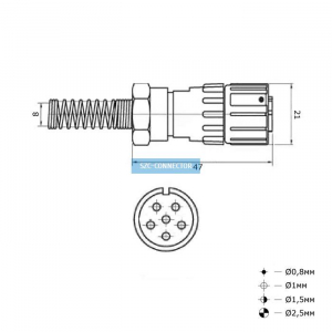 Схема FQ14-6pin TK-8