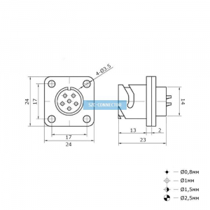 Схема FQ14-6pin ZJ