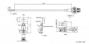 Схема UFL-F/SMA-F JV-003 13CM