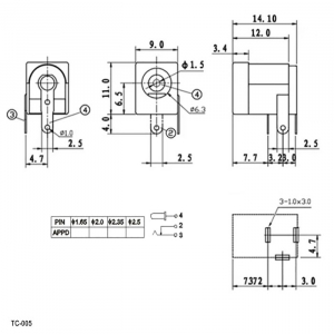 Схема TC-005 2.0mm