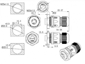 Схема RJ45M25Z1-6BG1