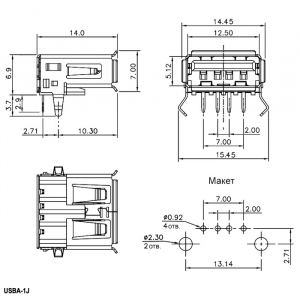 Схема USBA-1J (SZC)