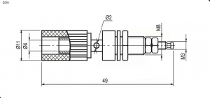 Схема Z019 4mm Binding Post RED