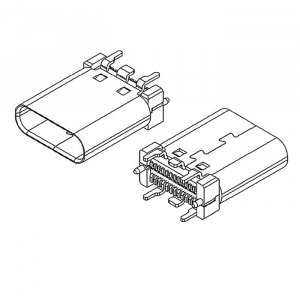 Схема USB3.1 TYPE-C 24PF-009