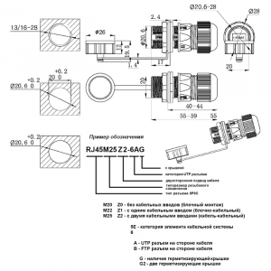 Схема RJ45M20Z1-6AG