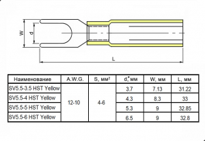 Схема SV5.5-5 HST Yellow