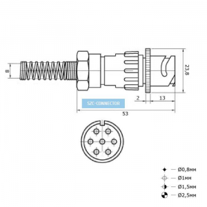 Схема FQ18-7pin ZPK-8