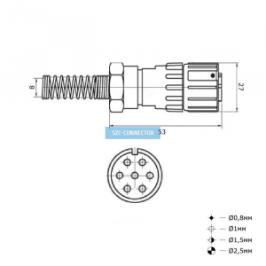 Схема FQ18-7pin TJ-8