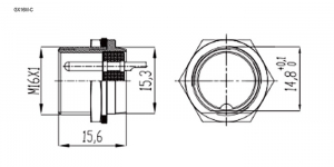 Схема GX16M-6C