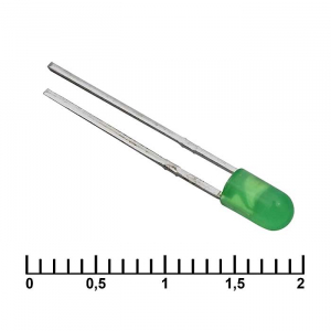 Изображение 3 mm green 30 mCd 20