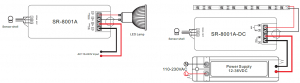 Схема SR-8001A (220V, 500W, IR-Sensor)