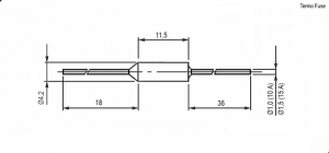 Схема Termo fuse 115*C 15A axial