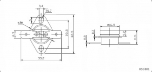 Схема KSD-75 75*C 10A (B-1002)