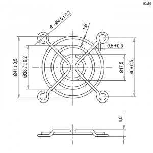 Схема Решетка 50x50mm