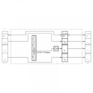 Схема 1334710000 UR20-PF-I Вынесенный соединитель полевой шины ввода-вывода, IP20, Ethernet, EtherNet/IP